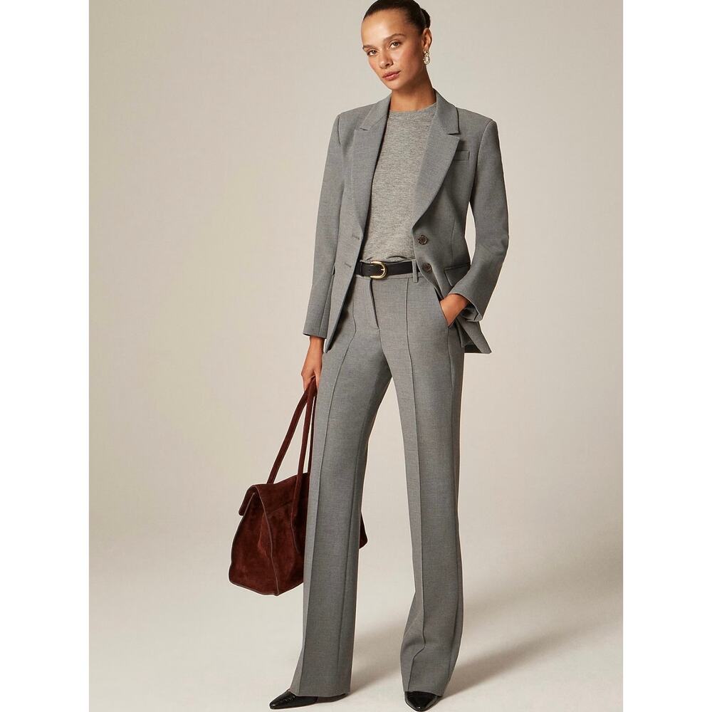 J. Crew Natalia pant in four-season stretch Heather Smoked Graphite NWT size 00P